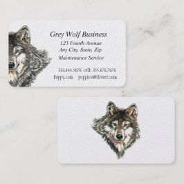 Grijze Wolf Custom Visitekaartjes