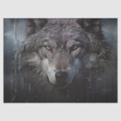 Grijze Wolf Decoupage Tissue Paper Tissuepapier (Voorkant)