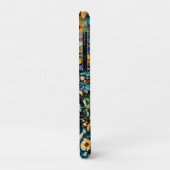 Grijze wolf en Wildbloemen Case-Mate iPhone Case (Achterkant/links)