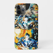 Grijze wolf en Wildbloemen Case-Mate iPhone Case (Achterkant)