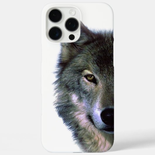 Grijze Wolf Eye Case-Mate iPhone Case (Achterkant)
