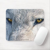 Grijze Wolf Eyes Wildlife Art Mousemat Muismat (Met muis)