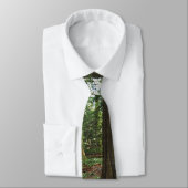 Grijze Wolf & Forest Wildlife Earth Dag Necktie Stropdas (Gebonden)
