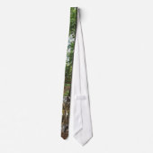 Grijze Wolf & Forest Wildlife Earth Dag Necktie Stropdas (Achterkant)