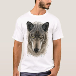 Grijze Wolf, Grijze Wolf, Wolf, Wolven, Wolf Face T-shirt