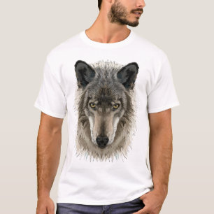 Grijze Wolf, Grijze Wolf, Wolf, Wolven, Wolf Face T-shirt