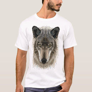 Grijze Wolf, Grijze Wolf, Wolf, Wolven, Wolf Face T-shirt