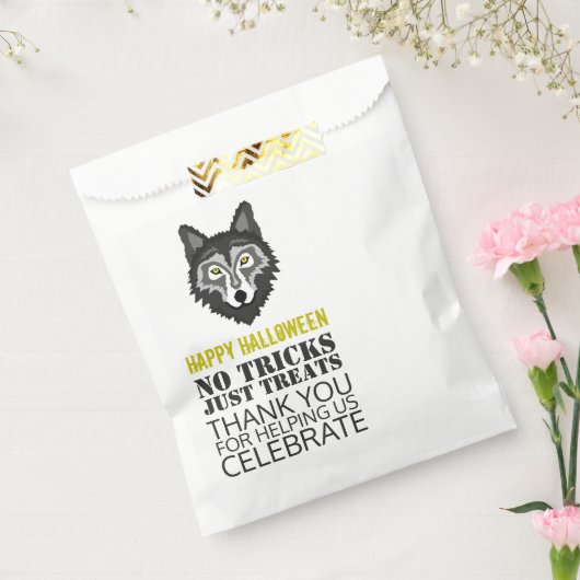 Grijze Wolf, Halloween Party Bedankzakje (Gezegeld)
