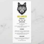 Grijze Wolf, Halloween Party Menu (Voorkant)