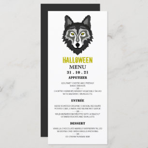 Grijze Wolf, Halloween Party Menu