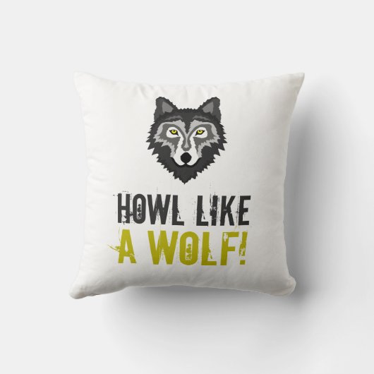 Grijze Wolf, Howl als een Wolf Kussen (Achterkant)