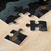 Grijze Wolf in Gouden Bos Legpuzzel (Zijkant)