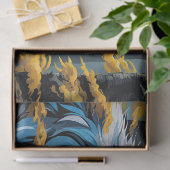 Grijze Wolf in Gouden Bos Tissuepapier (Geschenk)