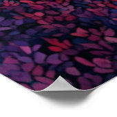 Grijze Wolf in het bos Glas in lood Kijk Poster (Hoek)