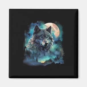 Grijze Wolf Jachtgronden Ijsmaan Bos Melkweg Magneet