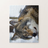 Grijze Wolf, Jigzaag Puzzle Legpuzzel (Verticaal)