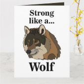 Grijze Wolf Kaart (Gele Bloem)