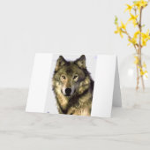 Grijze Wolf Kaart (Gele Bloem)
