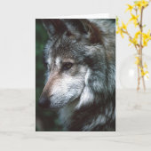 Grijze Wolf Kaart (Gele Bloem)