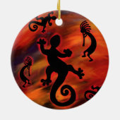 GRIJZE WOLF KERAMISCH ORNAMENT (Achterkant)