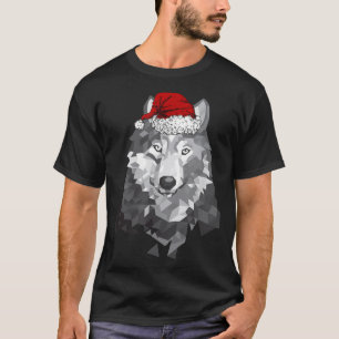 Grijze Wolf kerstkerstkerstkerstkerstkerstman Wolv T-shirt
