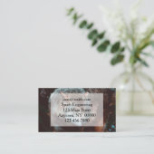 Grijze Wolf kijkt in het bos Visitekaartje (Staand voorkant)