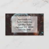 Grijze Wolf kijkt in het bos Visitekaartje (Voorkant)