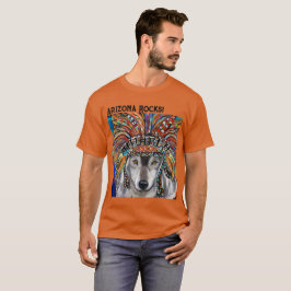 Grijze Wolf Kunst T-shirt