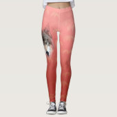 Grijze Wolf Leggings (Voorkant)
