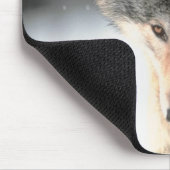 Grijze wolf lopen muismat (Hoek)