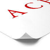 Grijze Wolf Motivatie Uniek Poster afdrukken (Hoek)