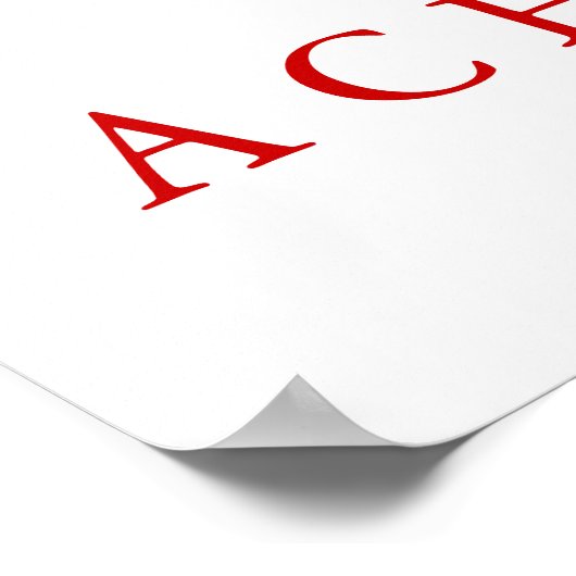 Grijze Wolf Motivatie Uniek Poster afdrukken (Hoek)