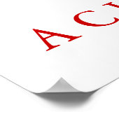 Grijze Wolf Motivatie Uniek Zwart-wit Poster (Hoek)