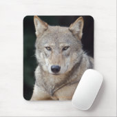 Grijze Wolf Muismat (Met muis)