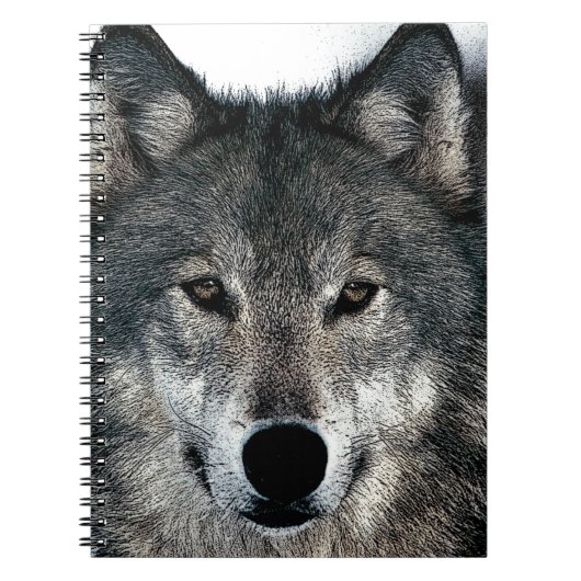 Grijze Wolf Notitieboek (Voorkant)
