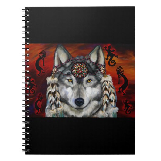 Grijze Wolf Notitieboek (Voorkant)