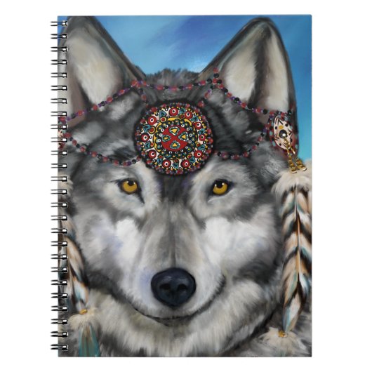 Grijze Wolf Notitieboek (Voorkant)