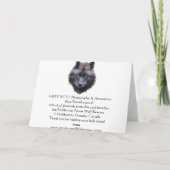 GRIJZE WOLF OGEN Wildlife Supporter blanco briefka Kaart (Achterkant)