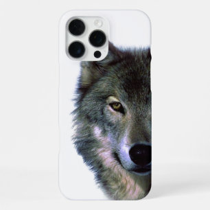 Grijze Wolf Oog iPhone 16 Pro Max Hoesje