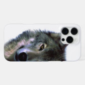 Grijze Wolf Oog iPhone Hoesje (Achterkant horizontaal)