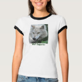 Grijze Wolf Portret Wildlife T-shirt (Voorkant)