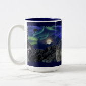 Grijze Wolf, Ravens & Aurora & Totem Wildlife Mok (Links)