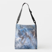 Grijze Wolf SEASON VAN DE WOLF Crossbody Tas (Achterkant)