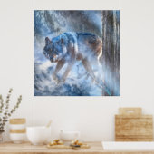 Grijze Wolf SEASON VAN DE WOLF Poster (Keuken)