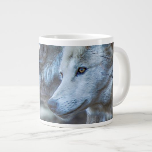 Grijze Wolf SENTINEL WOLVEN Grote Koffiekop (Voorkant rechts)
