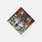 GRIJZE WOLF SERVET (Hoek)
