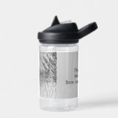 Grijze Wolf sparen Wildlife Aangepast Waterfles (Links)