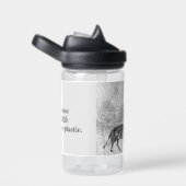 Grijze Wolf sparen Wildlife Aangepast Waterfles (Rechts)