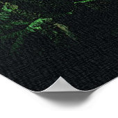 Grijze Wolf Spirit in Forest Eco Fantasy Art Poste Poster (Hoek)