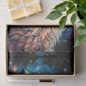 Grijze Wolf Sterrennacht Portret Tissuepapier (Geschenk)